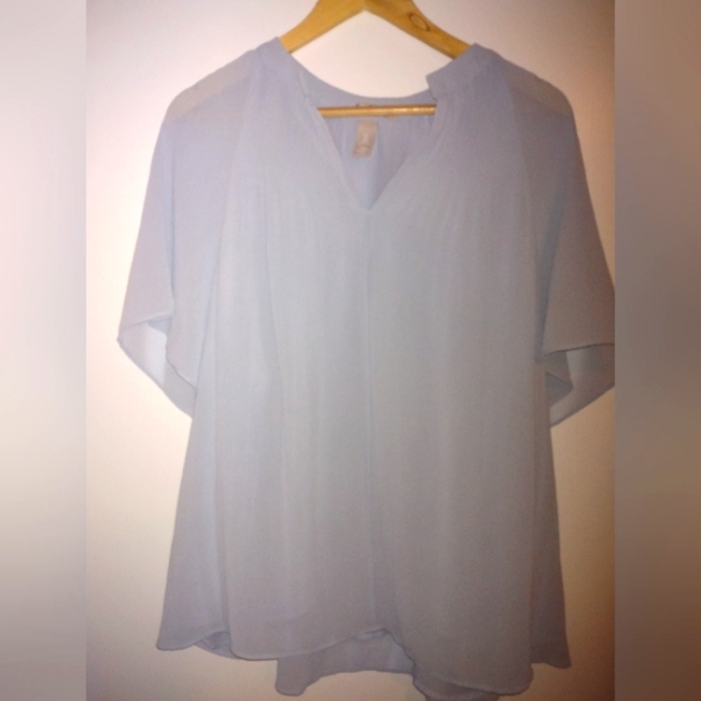 Baby blue blouse
